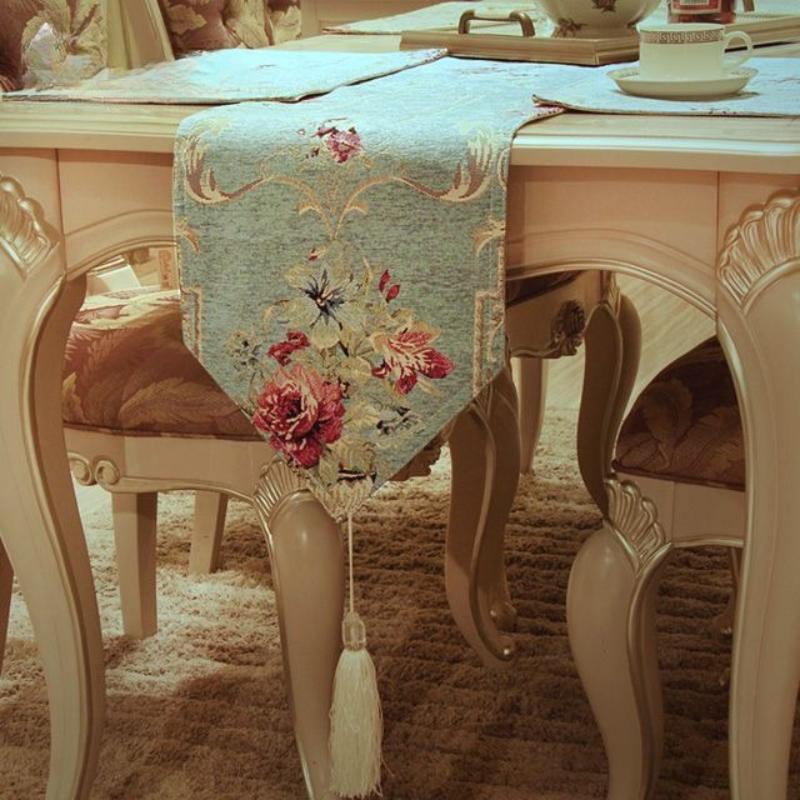 

Легкие роскошные подвесные столы с кисточками, флаг, хлопок, лен, цветок, современный минималистский декор для скатерти, чайной обеденной скатерти, коврика 32*45cm 2piece