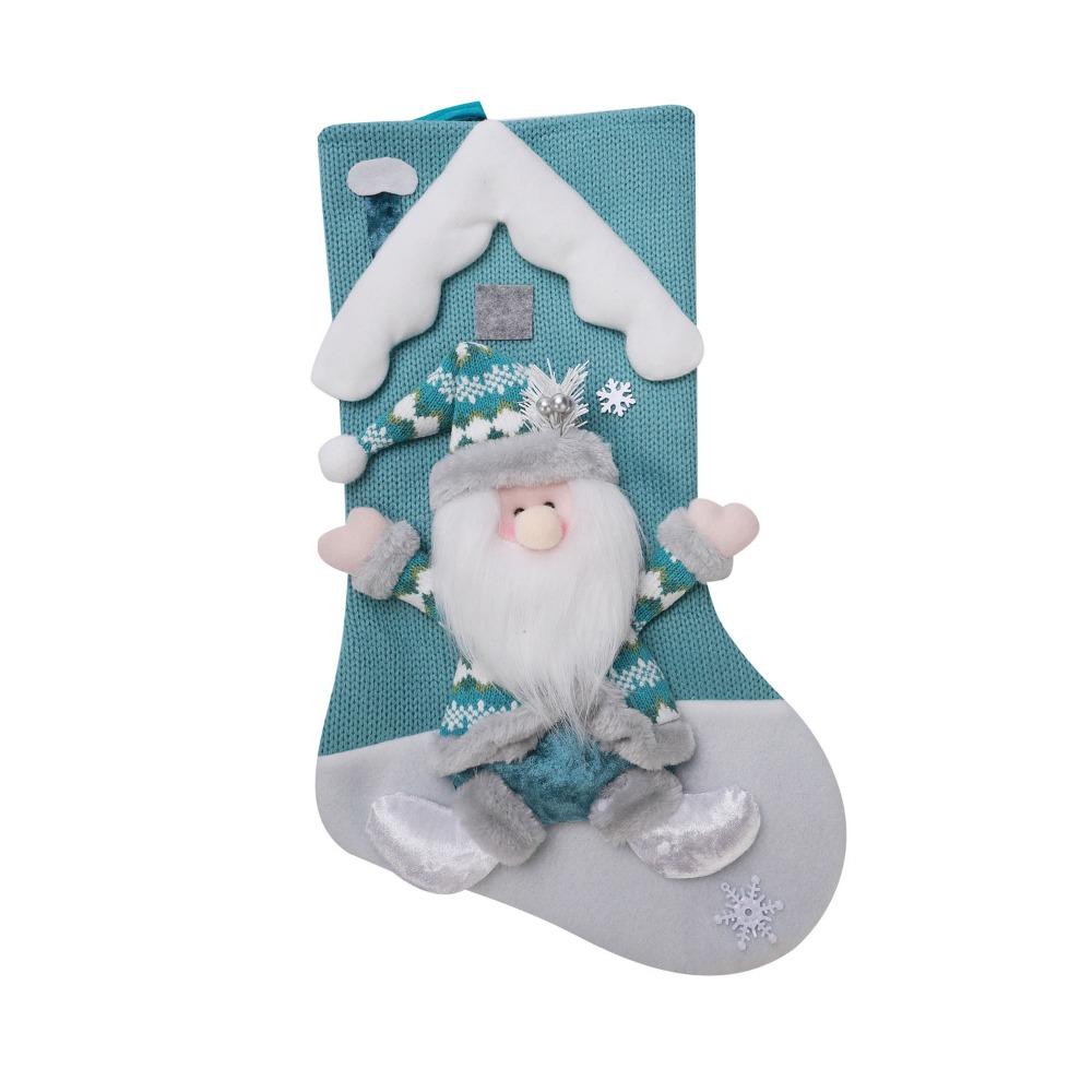 With Sequins Christmas Gift Bag 3D Christmas Socks Cartoon Christmas Tree Ornaments  Children