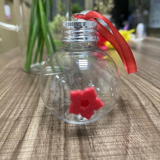 Bird Feeder Hanging Wide Opening Leak-free Flower Feeding Jar Strong Toughness 1/3/4 Flower Hummingbird Feeder Garden Supplies