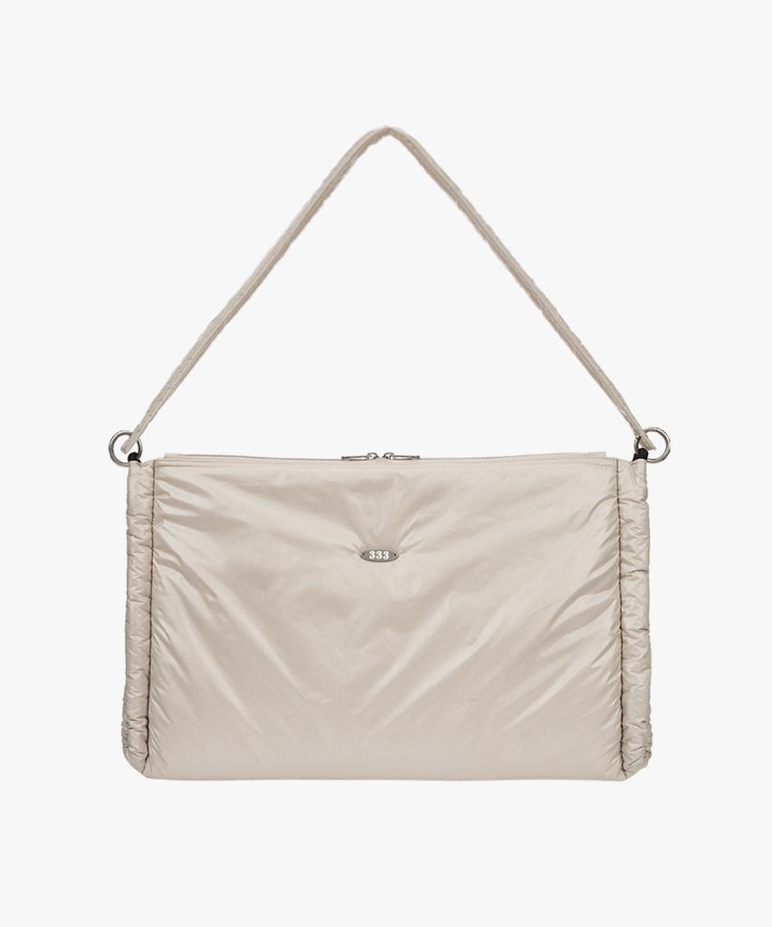 Trimarch Padded Shoulder Bag / Beige