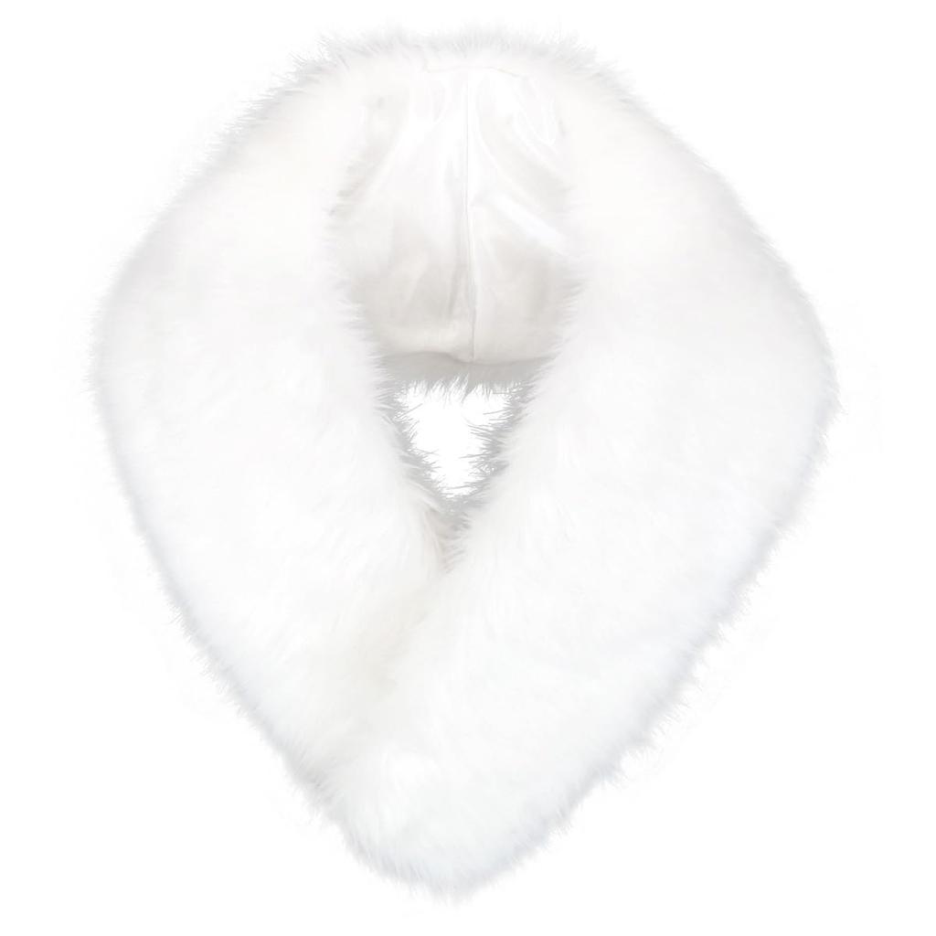 Kyoto Usagido Flauschiges Kunstfell für und Perfekt für White Box Schal/Stola Kimono, Erwachsenenzeremonien, Partys, Wärme, sh-015 (sh-015 Weiß)