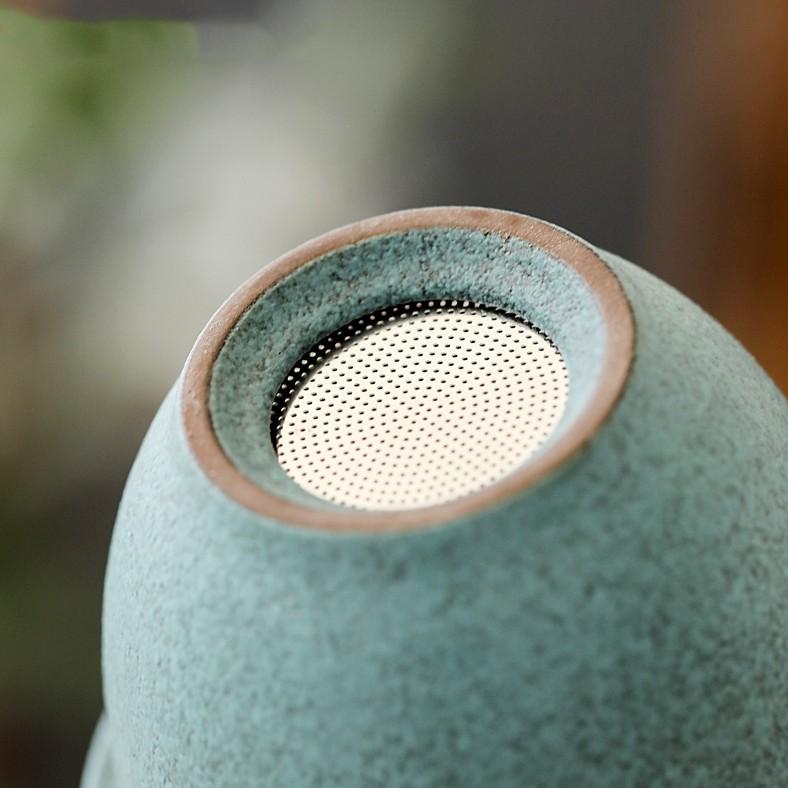 Kung Fu Tee-Set Tragbar Ein Kännchen Zwei Tassen Keramik Schnelle Teetasse