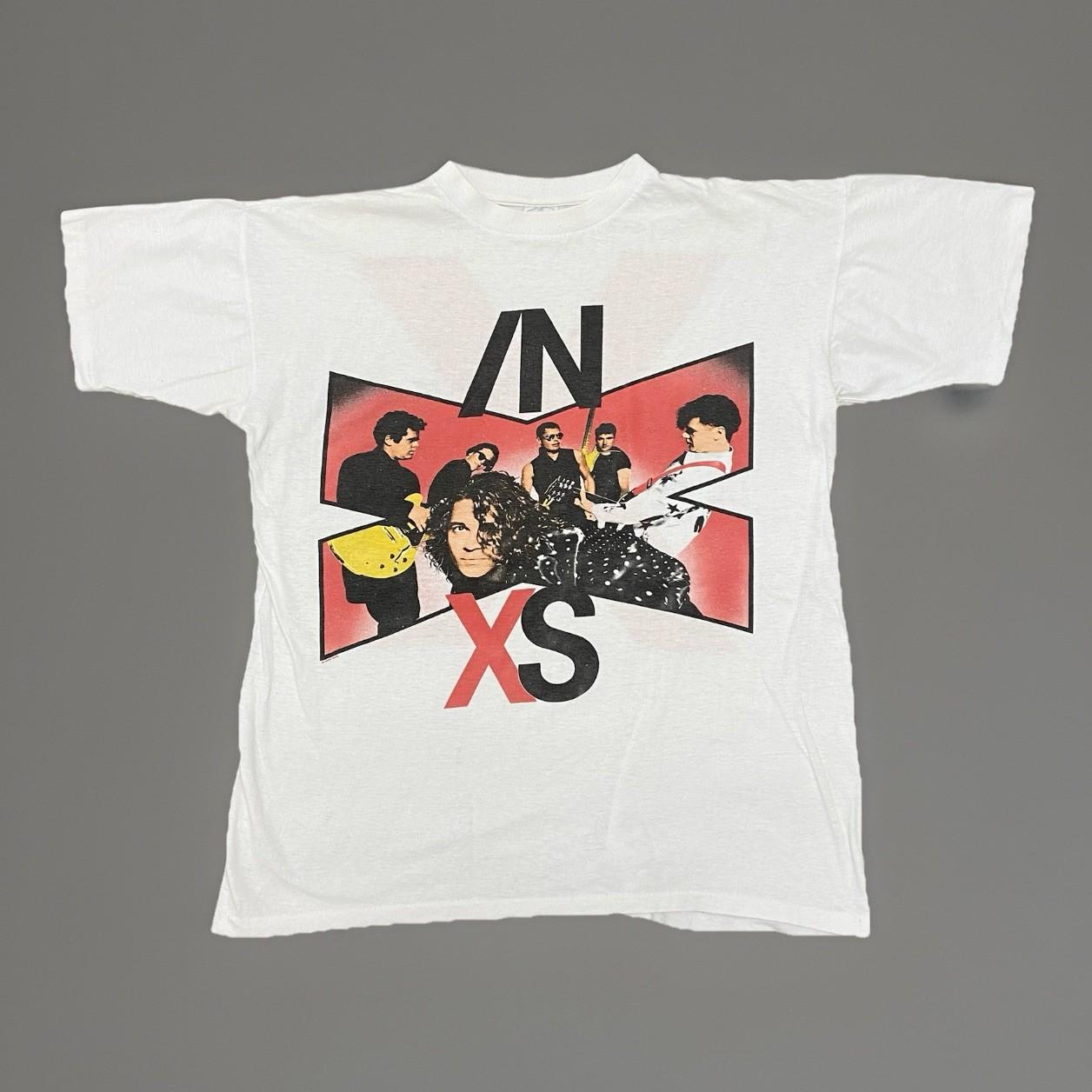 Vintage 90s INXS T Shirt Men’s Large Single Stitch 1991 Euro Tour Rare Unisex T-Shirt M