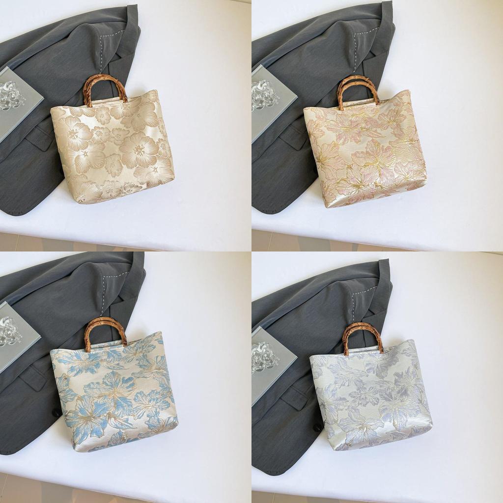 Vintage Chinese Style Crossbody Tote Bag With Internal Pouch For Womens Daily Fashion