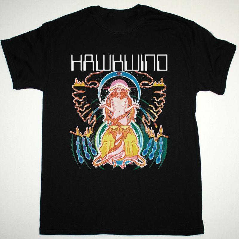 HAWKWIND Band SPACE RITUAL Album Heavy Cotton Black S-5XL T Shirt C223 Unisex T-Shirt