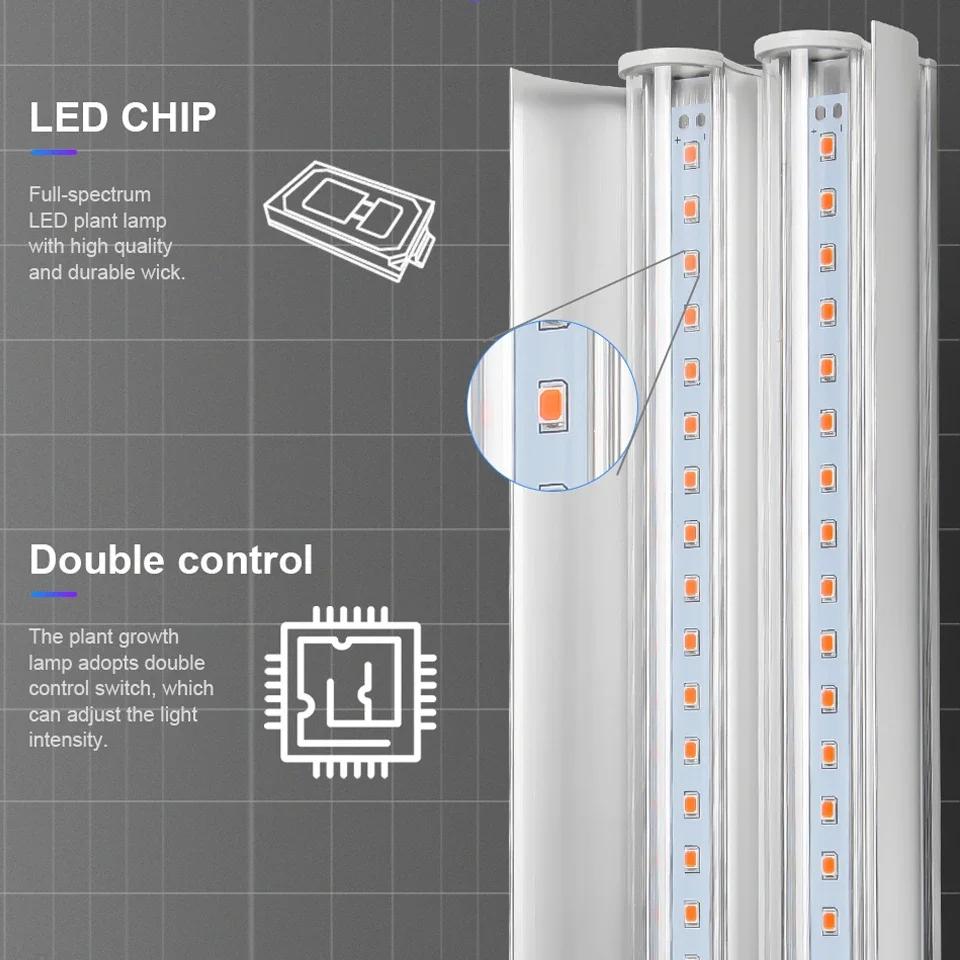 Full Spectrum 100W LED Grow Light Indoor Strip Growth Lamp For Plants Growing Tent Fitolampy Phyto Lamp Flower Growth Light Bulb