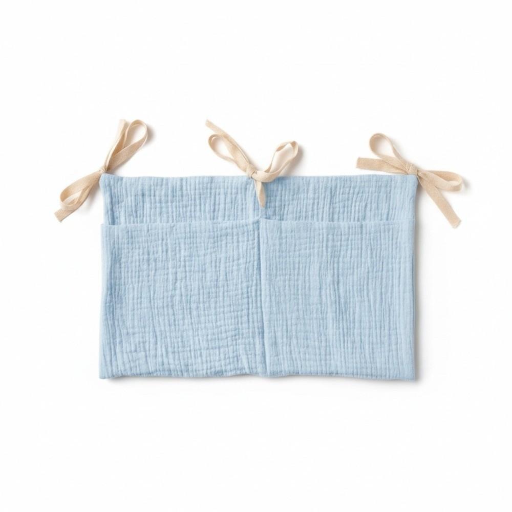 Foldable Children s Storage Bag Pure Cotton Stroller Diaper Organizer Baby Crib Hanging Bag Travel Style H