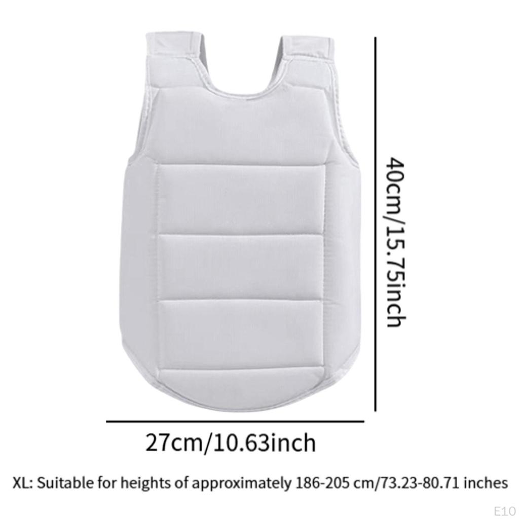 Karate Chest Protector Protective Gear Breathable Adjustable Wear Resistant Taekwondo Vest Rib
