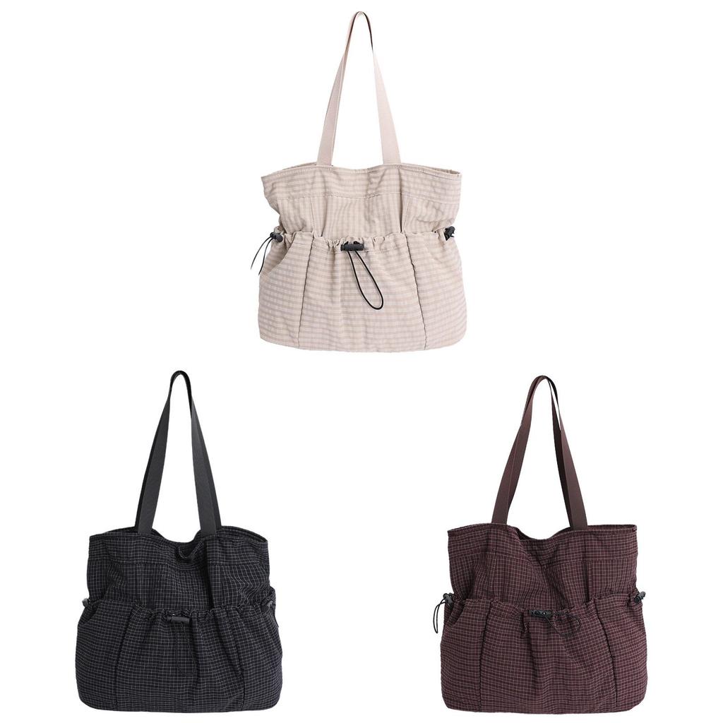 Nylon Tote Bag With Stitching For Casual Urban Daily Use