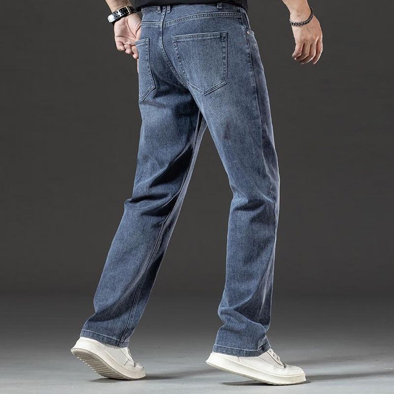 Men's Loose Straight-Leg Denim Jeans