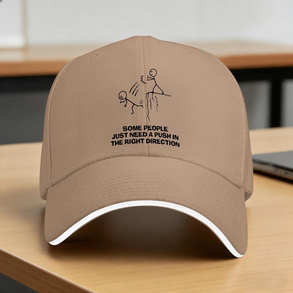 Some People Just Need A Push In The Right Direction Baseball Cap FeUnisex Unisex Print Hunting Camping Breathable Baseball Caps