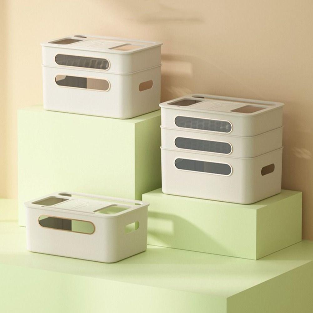 2/3/4-Tier Cable Management Box Ventilation WiFi Box Holder Router Storage Box  Living Room
