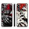 Anime Cool Gaara Case for Samsung Galaxy A35 A22 A52 A36 A32 A41 A25 A71 A26 A72 A23 A53 A51 A73 A24 A55 Black Soft Phone Cover