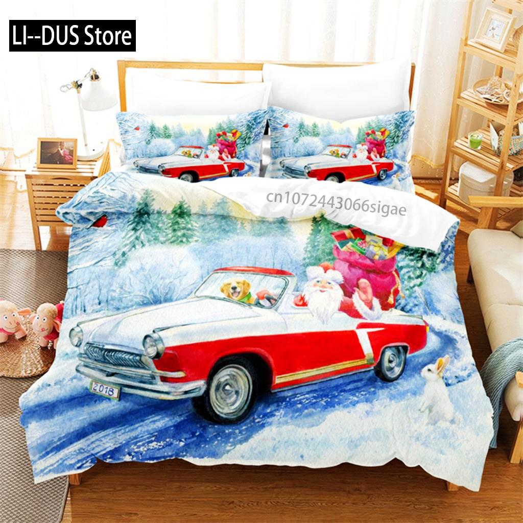Christmas  Bedding Set Duvet Cover Set 3d Bedding Digital Printing Queen Size Bedding Sets Fashion Design