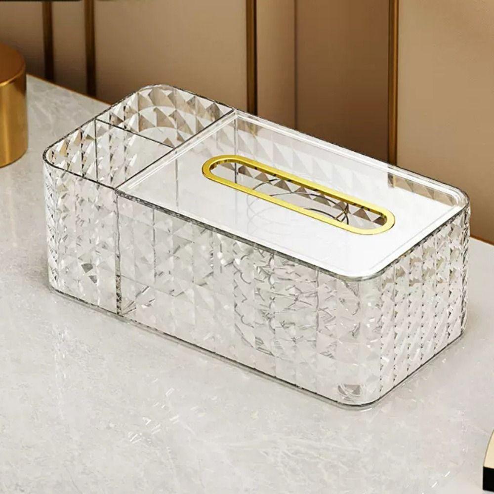 Removable for Kitchen Bathroom Crystal Napkin Holders Tissue Case Paper Towel Holder Tissue Box