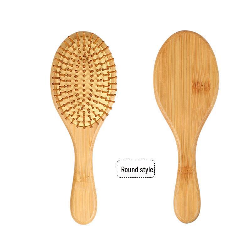 Moso Bamboo Anti-Static Massage Comb - Solid Wood, Smooth & Straight Hair Care One Size