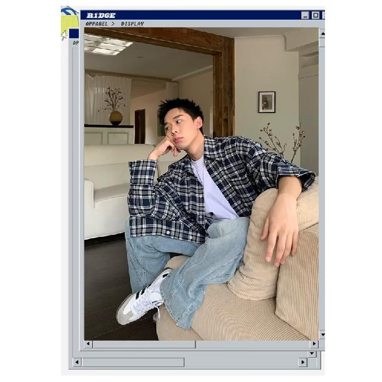 2024 Bokstaver Langermet Skjorte Japansk Hong Kong Stil Ins Løs Skjorte Gutter Sommer Trendy Allsidig Avslappet Kåpe