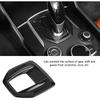 Tbest Stelvio,Gear Shift Head Gear Shift Accessories Carbon Fiber Abs Gear Shift Box Panel Cover Trim for Giulia 2017-2018