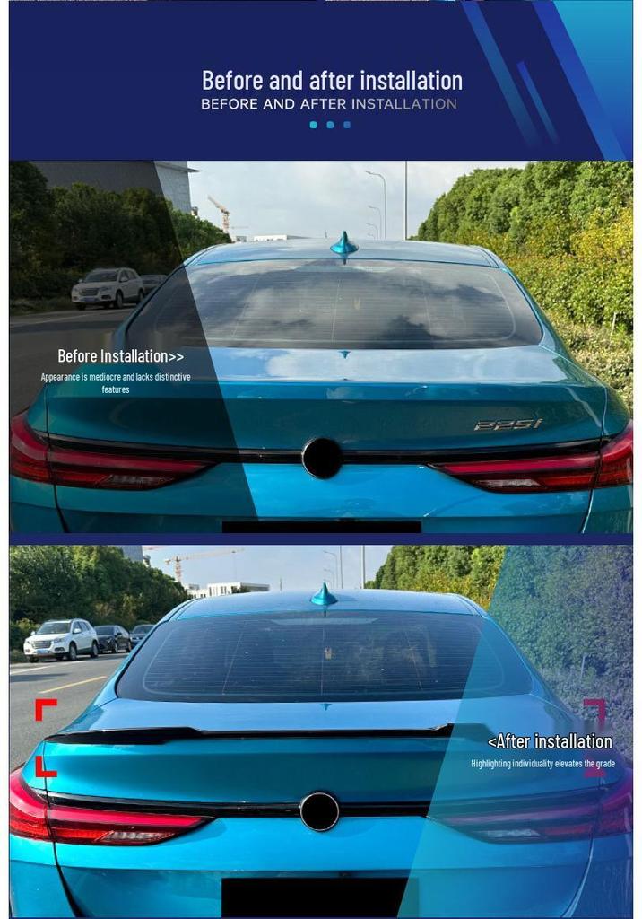 Compatible BMW Series Blade Style Rear Spoiler Ducktail Diffuser Modification