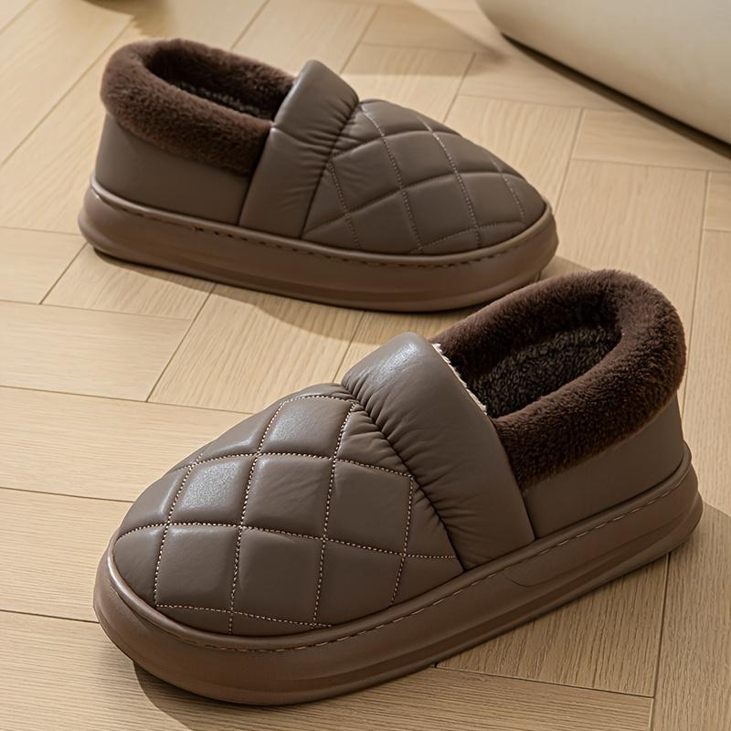 Pantoufles pour hommes Taille Extra Large Automne Hiver Pantoufles d'Intérieur Antidérapantes