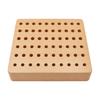 60Hole Watch Repair Tool Rack Smooth Wooden Watchmaker Sturdy for Watchmakers, Home