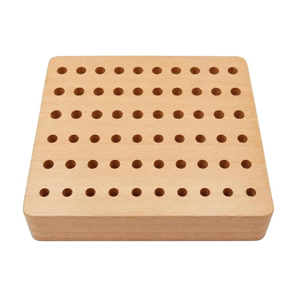 60Hole Watch Repair Tool Rack Smooth Wooden Watchmaker Sturdy for Watchmakers, Home