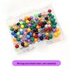 Ten Colors 500 Pcs Plastic Ball Head Pins - Large, Colored Push Pins for Maps