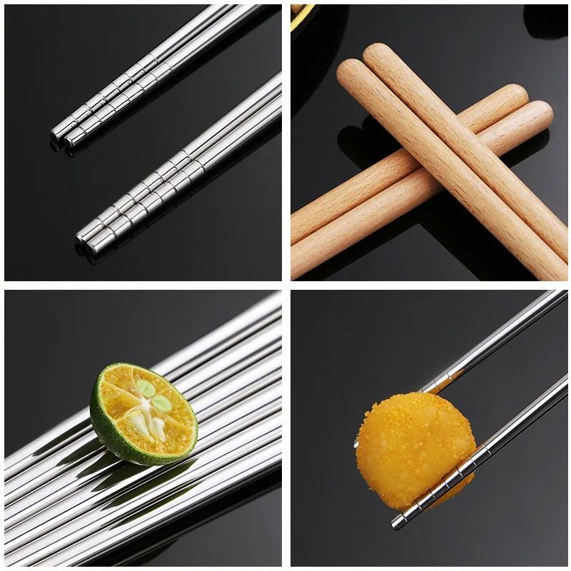 Stainless Steel Chopsticks, Long Chopsticks, Fried Noodles, Hot Pot, Chinese Chopsticks, Reusable Metal Chopsticks, Tableware