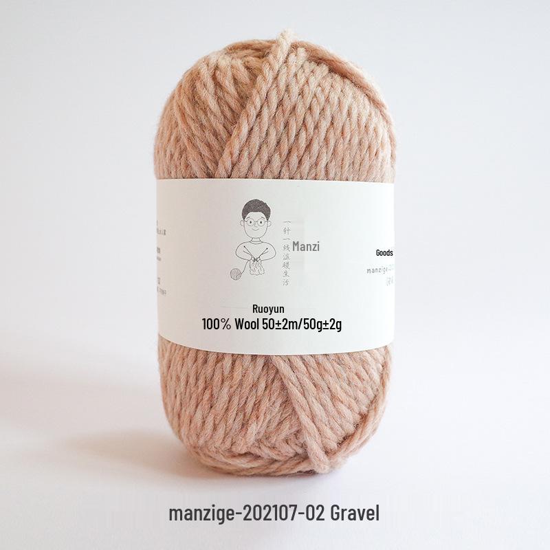 100% reine Wolle Grobgarn zum Handstricken von Mänteln, Schals und Pullovern - 5 mm dick