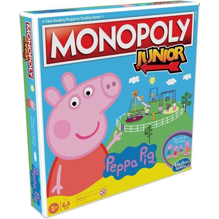 Monopoly junior : peppa pig édition - hasbro gaming - jeu de société - enfant - 5 ans et plus