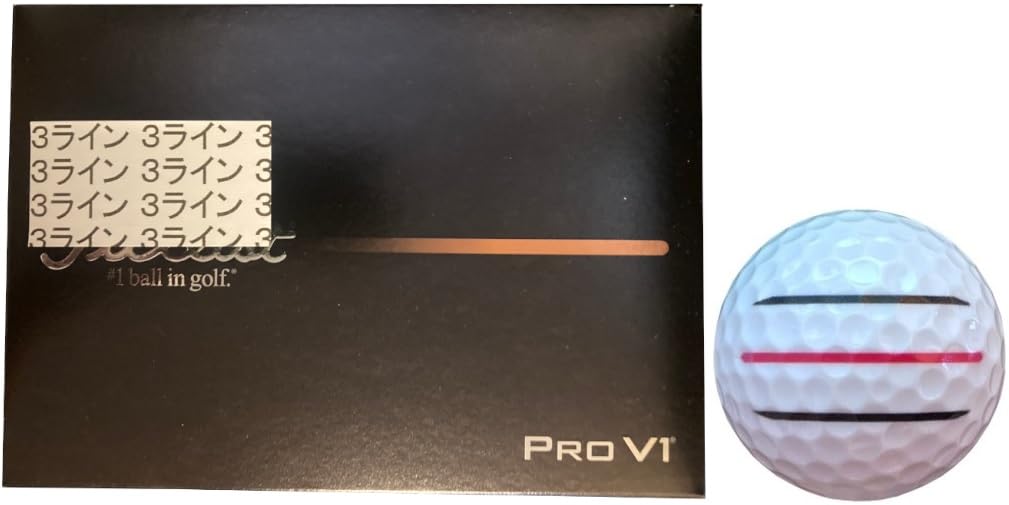 

[Линия Happiraki Golf] Titleist 2025 Pro V1 V1X с линиями (V1 Белый 1 Дюжина 3 Линии)