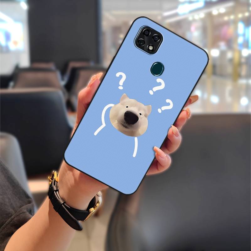 Back Cover Cartoon Phone Case For ZTE Blade 20 Couple TPU Durable Waterproof Anti-dust Shockproof Anti-knock Protective