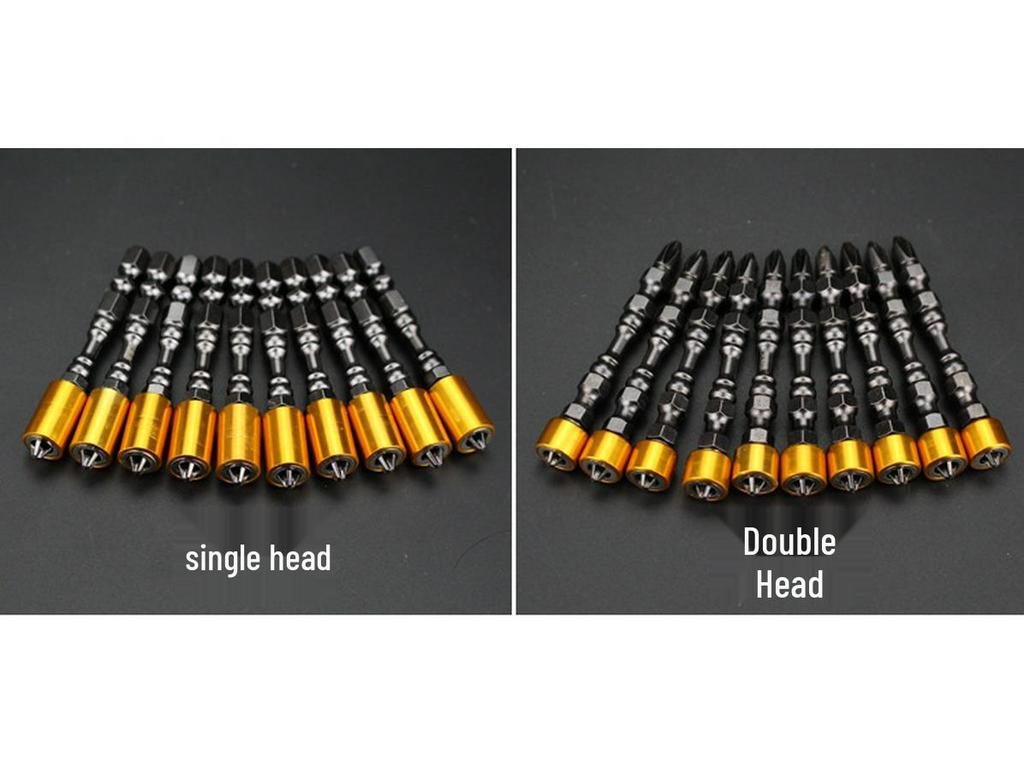 Pistol Drill Double-Ended Magnetic Screwdriver Bits Set