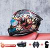 Modular Flip-Up Motorcycle Helmet With Dual Visors Bluetooth Intercom ABS Shell All-Season Unisex Adult Size M-XXL