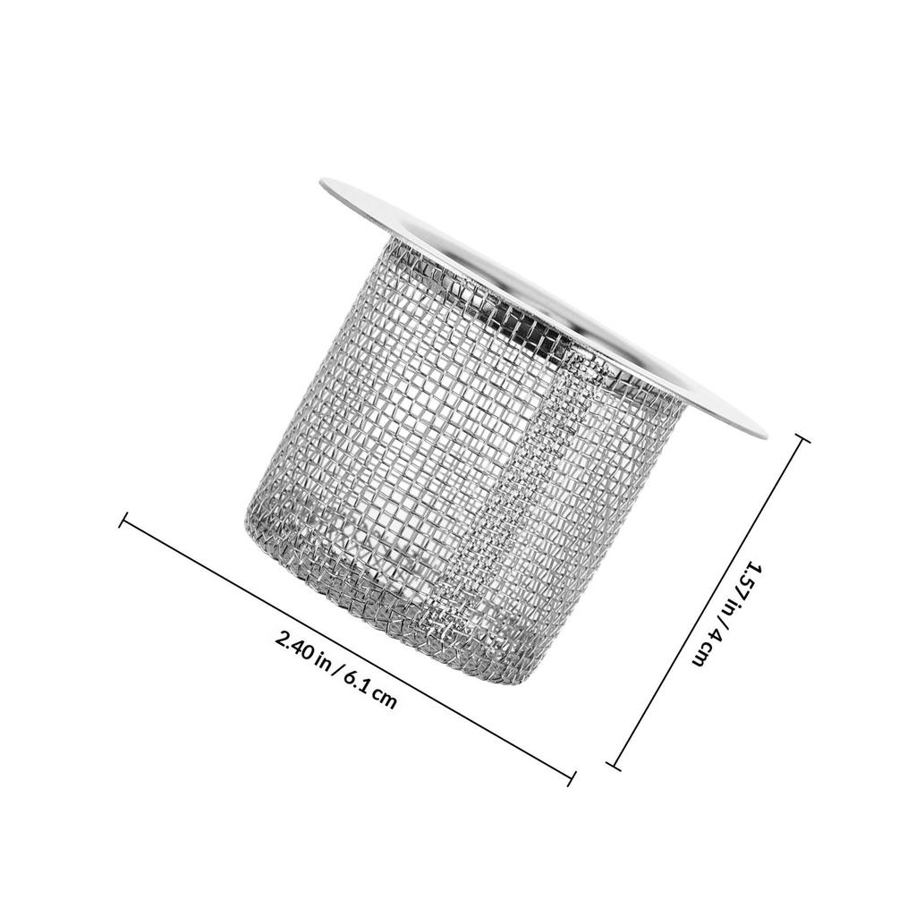 2Pcs Bathroom Sink Drain Hair Catcher Stainless Steel Round Floor Drain Strainer Filter for Kitchen Shower Bathtub Utility