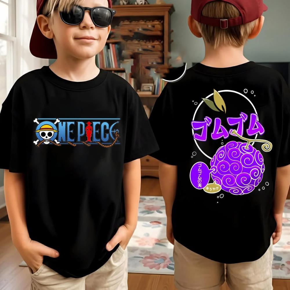 One Piece Anime T-Shirt für Herren mit Aufdruck von Roronoa Zoro, Jungen, Kindern, Harajuku, Kurzarm, Luffy-T-Shirt, Bekleidung