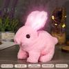 Realistic Bunny Toy Kids Interactive Jumping Rabbit Plush Toy Lifelike Ears Twitching Handmade Electric Rabbit Toy