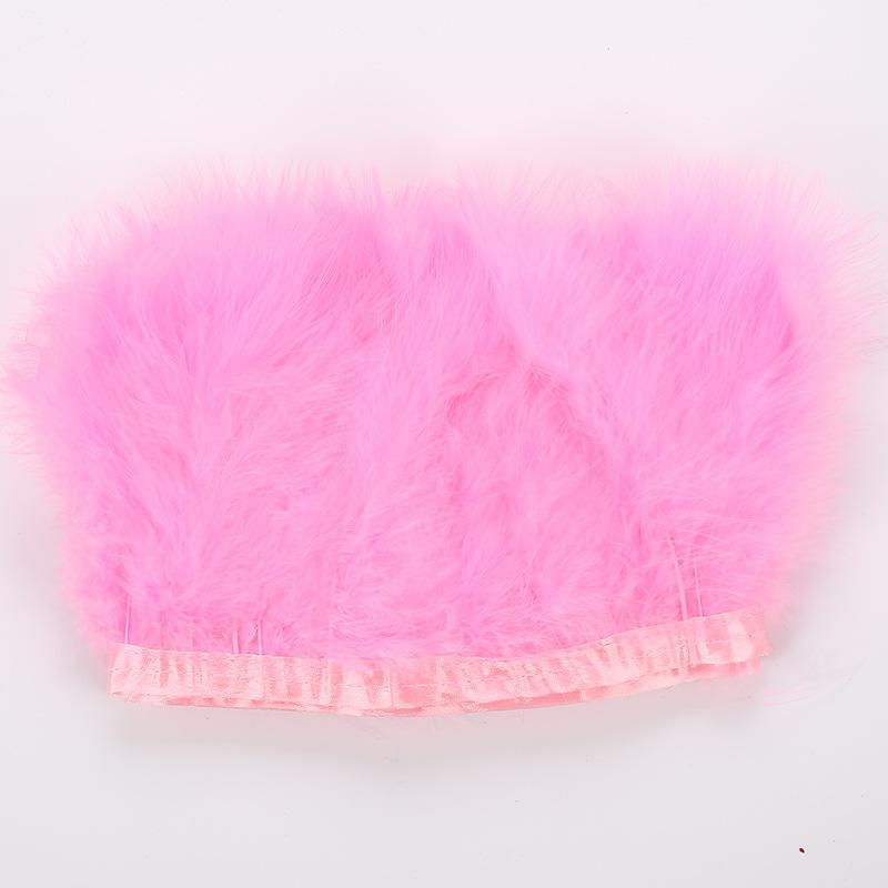 Full Velvet Turkey Feather Cloth Edge Diy Feather Headdress Corsage Decorative Material Feather Clothing Accessories