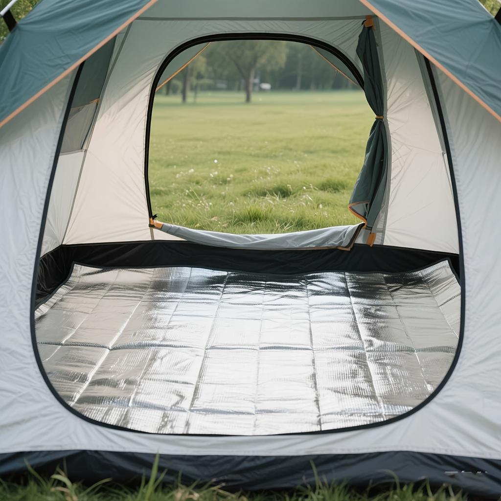 Outdoor Double-Sided Aluminum Film Moisture-Proof Mat Foldable Portable Picnic Mat Camping Tent Moisture-Proof Mat