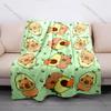 17 Styles Capybara Cartoon Print Blanket Soft Fluffy Throw Blanket Kids Adult Sofa Bed Travel Blanket Cover Throw Wonderful Gift