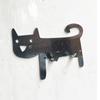 Self-Adhesive Metal Cat Shaped Hook Cartoon Storage Hook Cute Keys Towel Hanger  for Home