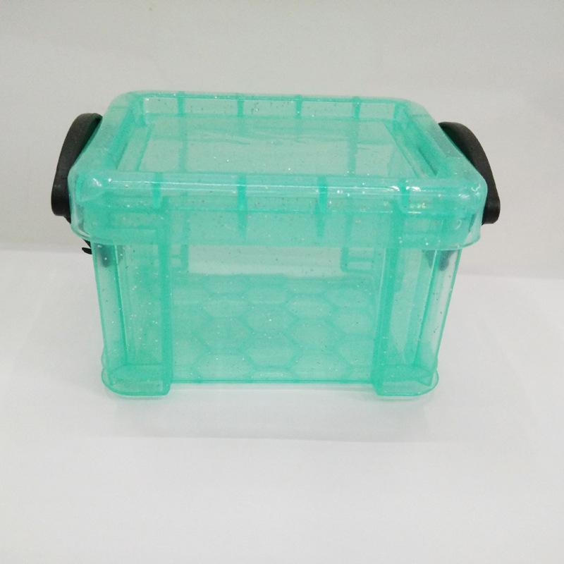 

In Stock Small Transparent Storage Box with Lid - Multi-Use Mini Desktop Organizer 8*6.5*5 cm