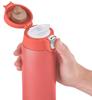 T-fal Rouge N21508 480ml Stainless Steel Water Bottle with One-Push Opening and Slide Lock