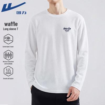 Waffelstrick Langarm-T-Shirt