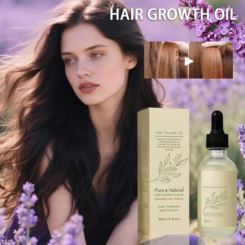 Natural Hair Oil Promotes Hair Growth. Organic Hair Care Oil And Castor Oil Are Used As Hair Masks And Hair Growth Oil,30ml