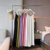 Summer Chiba Pleated Suspender Slimming Dress Women's Casual All-Match Loose Drooping Dress