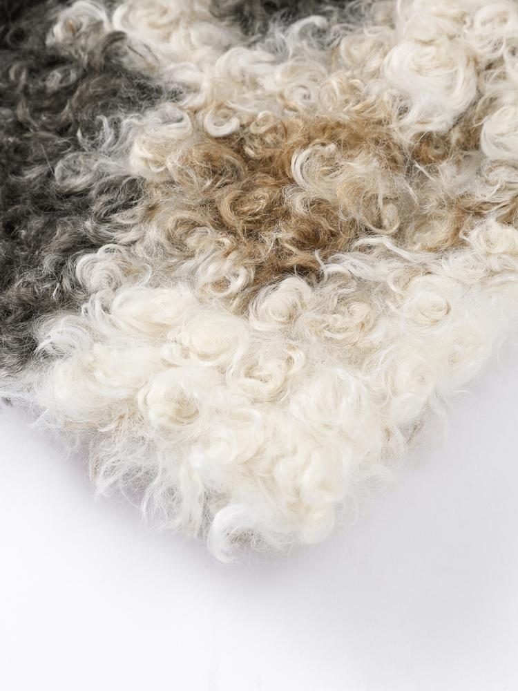 Dámská bunda z umělé jehněčí plyšové kožešiny, vícebarevná bunda z umělé kožešiny, módní ležérní dámský krátký kožíšek, podzimní a zimní nové topy