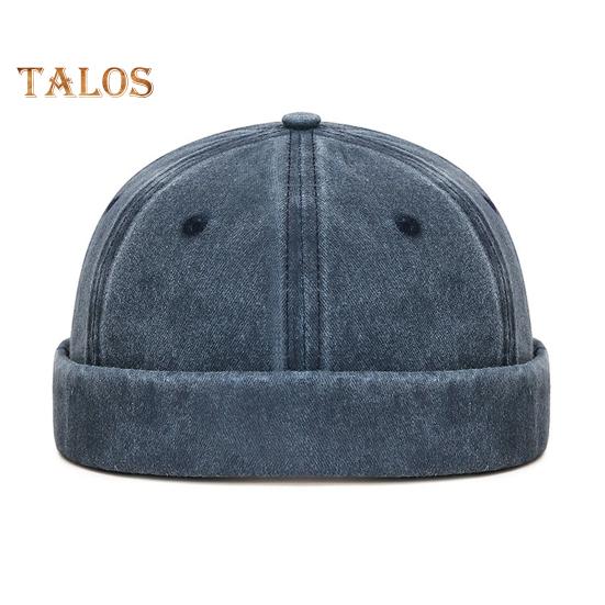 Klobouky Dome bez krempy pro ženy muže dělníka námořníka čepice lebka s ohrnutým lemem retro džínový docker klobouk na turistiku cestování výlety