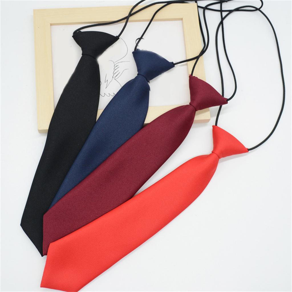 Women's Adjustable Neck Tie for Business Wedding School Uniform and Formal Occasion Short Length Stage Show Necktie