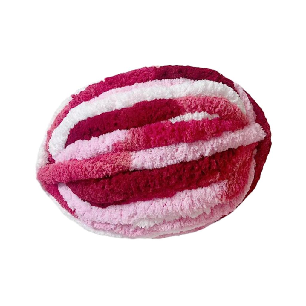 Thick Chunky Yarn Bulky Yarn Comfortable Knit Yarn Polyester Yarn for Knitted Blanket Mat Weaving Scarf DIY Craft Cushion
